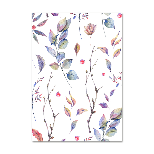 Verticale foto op glas Eucalyptusbladeren