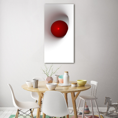 Verticale foto op glas Abstracte bol