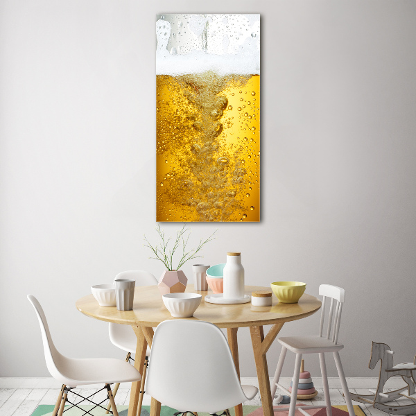 Verticale glasfoto Bier