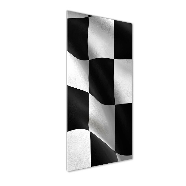 Verticale foto op glas Finishvlag