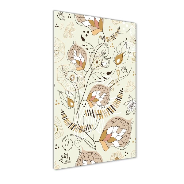 Verticaal glasschilderij Ornamenten