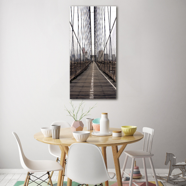 Verticale foto op glas Brooklynbrug