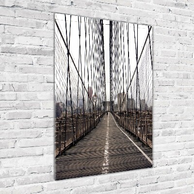 Verticale foto op glas Brooklynbrug