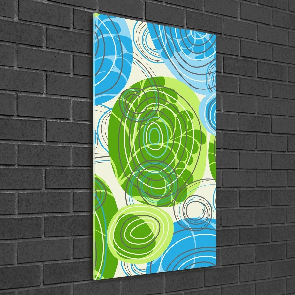 Verticale glasfoto Abstractie