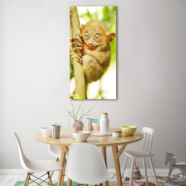 Verticaal glasschilderij Spooktarsier