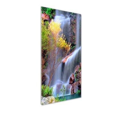 Verticale foto op glas Waterval