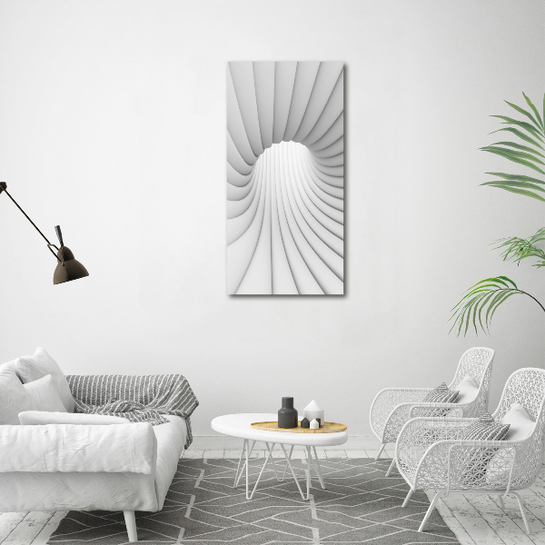 Verticaal glasschilderij Abstracte tunnel