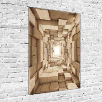 Verticale foto op glas Kleurrijke stoffen