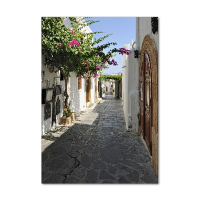 Verticaal glasschilderij Een charmant pad