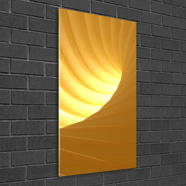 Verticale glasfoto Abstracte wervel