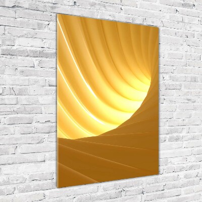 Verticale glasfoto Abstracte wervel