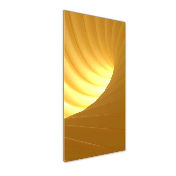 Verticale glasfoto Abstracte wervel