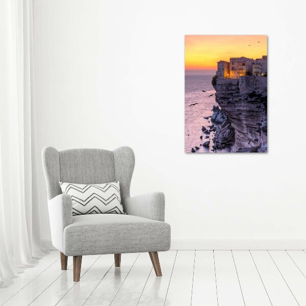 Verticale foto op glas Klifhuizen