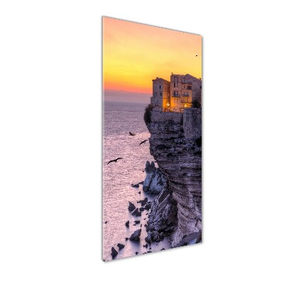 Verticale foto op glas Klifhuizen