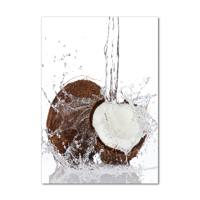 Verticale foto op glas Kokosnoot