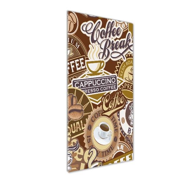 Verticale glasfoto Koffiehuis