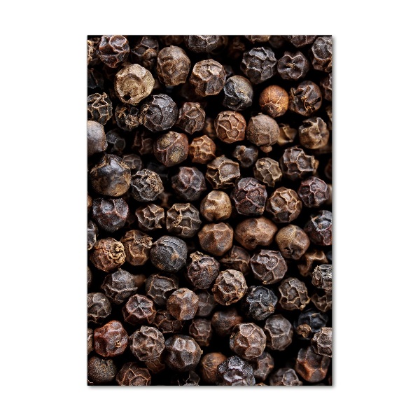 Verticale glasfoto Peperkorrels