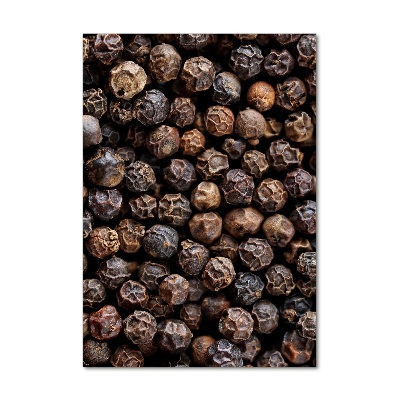 Verticale glasfoto Peperkorrels