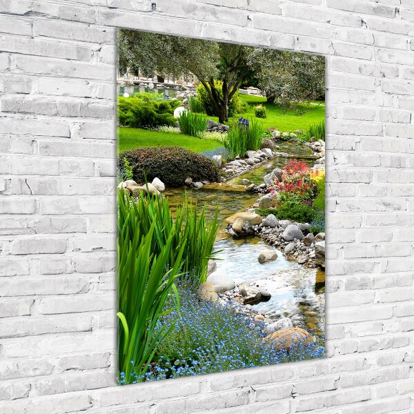 Verticale glasfoto Aziatische tuin