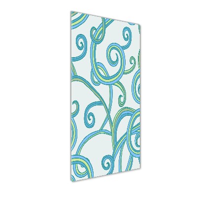 Verticale glasfoto Abstracte spiralen