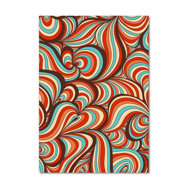 Verticaal glasschilderij Wervelend patroon