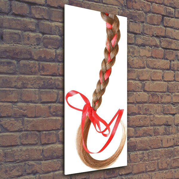 Verticale foto op glas Vlecht