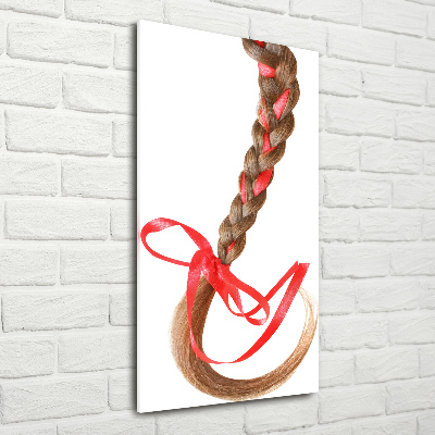 Verticale foto op glas Vlecht