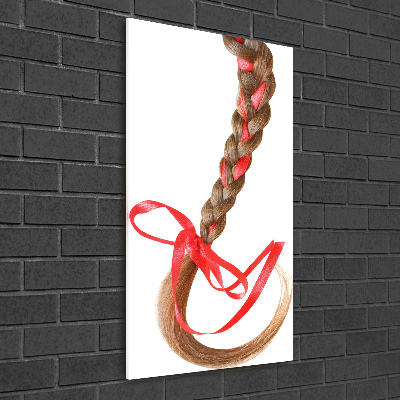 Verticale foto op glas Vlecht