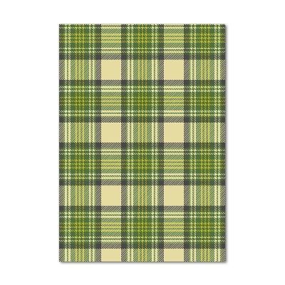 Verticale foto op glas Groen geblokt