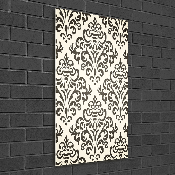 Verticale glasfoto Ornamenten achtergrond