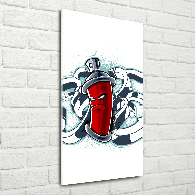 Verticale foto op glas Graffiti