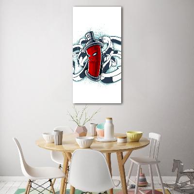 Verticale foto op glas Graffiti