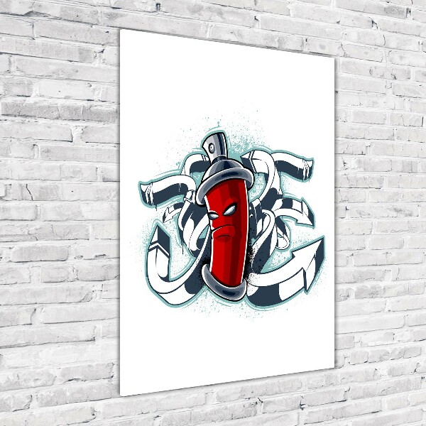 Verticale foto op glas Graffiti