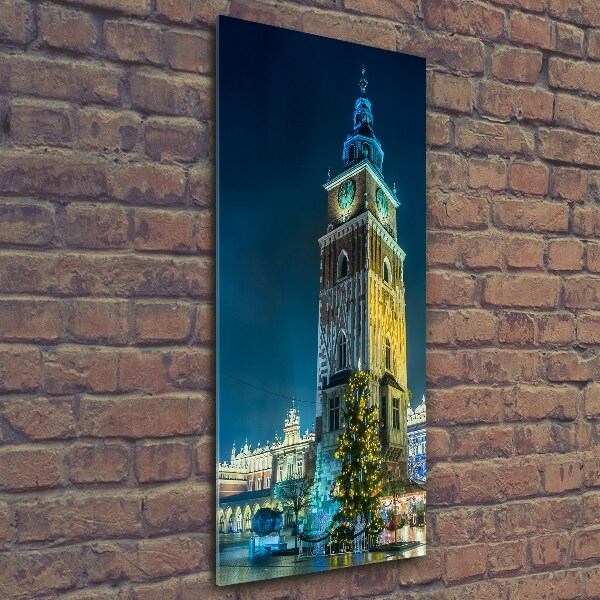 Verticale glasfoto Krakau, Polen