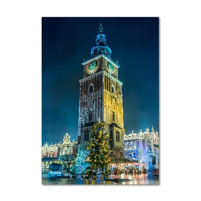 Verticale glasfoto Krakau, Polen