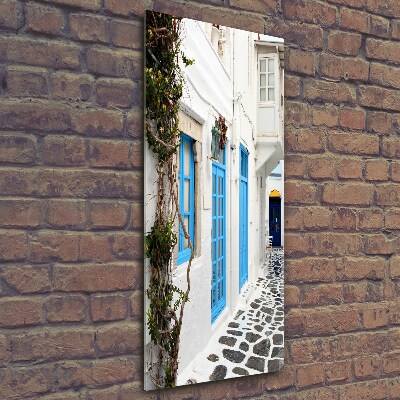 Verticale foto op glas Griekse straten