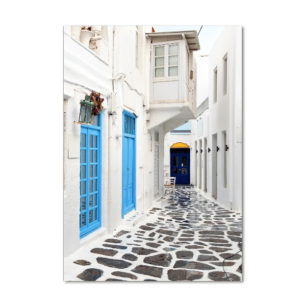 Verticale foto op glas Griekse straten