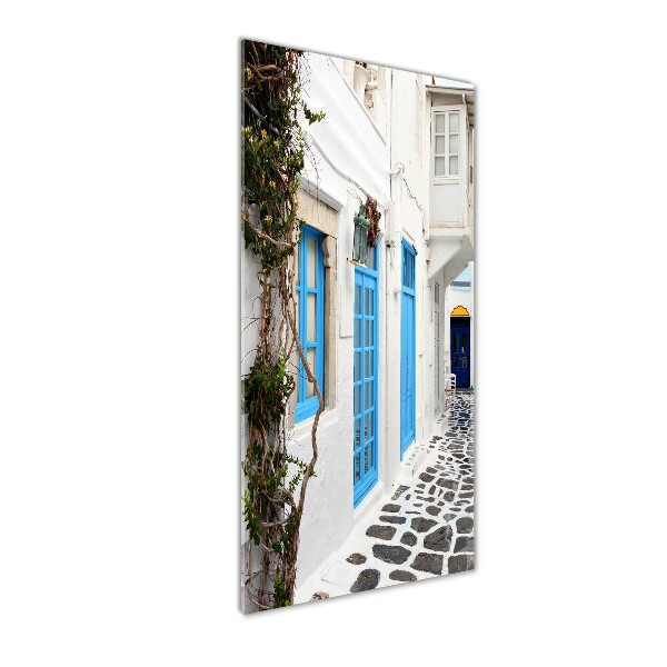 Verticale foto op glas Griekse straten