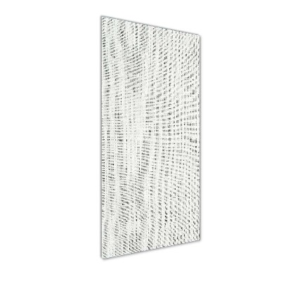 Verticale foto op glas Wit linnen canvas