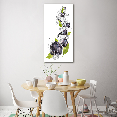 Verticale glasfoto Bessen en ijs