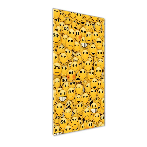 Verticale glasfoto Emoticons