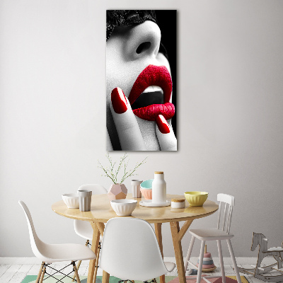 Verticale glasfoto Kanten masker