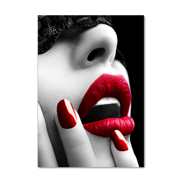 Verticale glasfoto Kanten masker