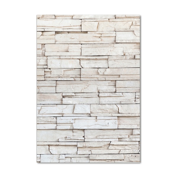 Verticaal glasschilderij Stenen muur