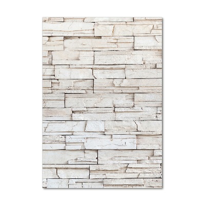 Verticaal glasschilderij Stenen muur