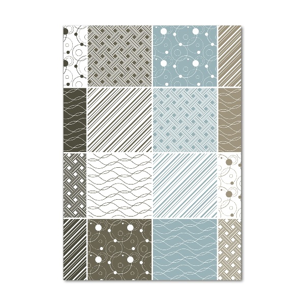 Verticale glasfoto Geometrische patronen