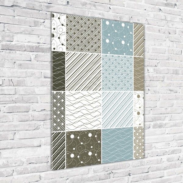 Verticale glasfoto Geometrische patronen