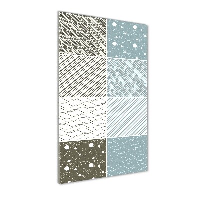 Verticale glasfoto Geometrische patronen