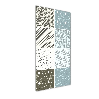 Verticale glasfoto Geometrische patronen