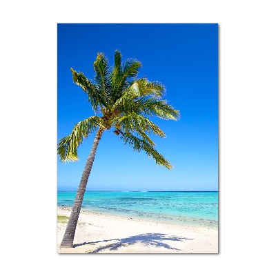 Verticale glasfoto Tropisch strand